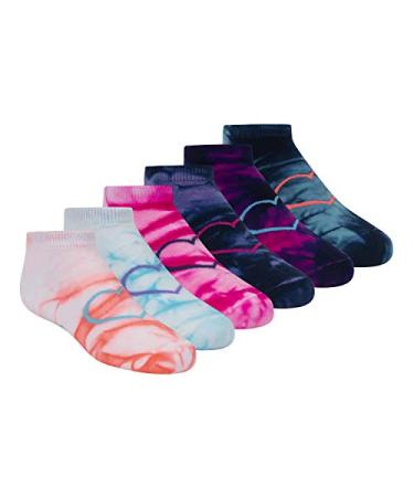 Skechers Girls' 6 Pack Low Cut Socks 7-8.5 Multi