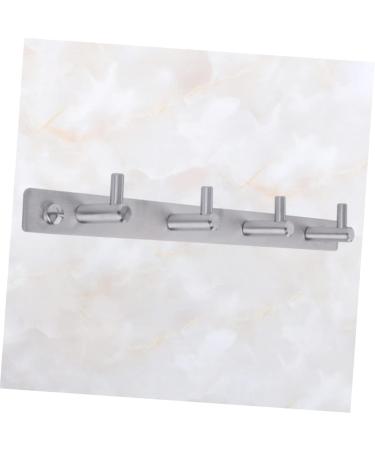 Alipis 304 Hooks Stainless Duty Heavy Hanger Coat Steel Clothes Hook with Towel Rack Bathroom European medium As Shown - Buy Online on GoSupps.com