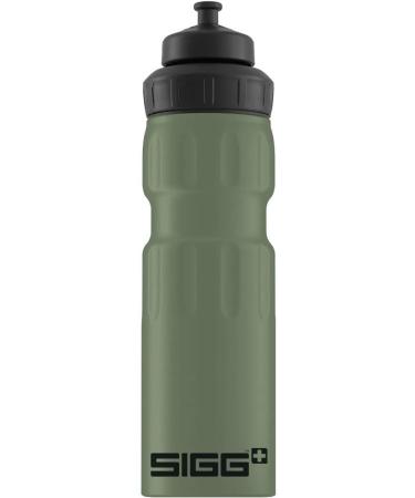 SIGG Aluminium Sports Water Bottle With 3 Level Sports Cap Climate Neutral Certified - Leaf Green - 25.36 Fl Oz