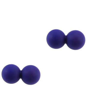Partykindom 2st fascia ball curlers made of foam for the hair peanut lacrosse foot roll acupressure silicone roll peanut ball roller top yoga fascia ball roller massage scroll wheel fitness