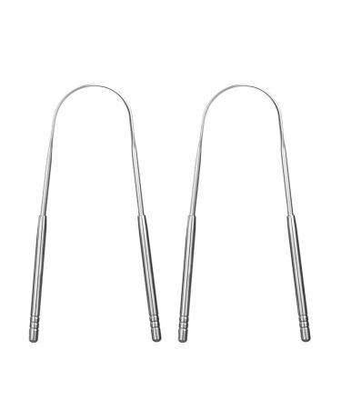 Tongue Cleaner 2 Pack Tongue Cleaning Scraper Tool Oral Care Oral Hygiene Product (U-Style)