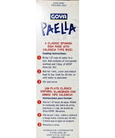 Goya Paella Valenciana Yellow Rice & Seafood Dinner 19 Oz - Pack of 4 - Buy Online on GoSupps.com