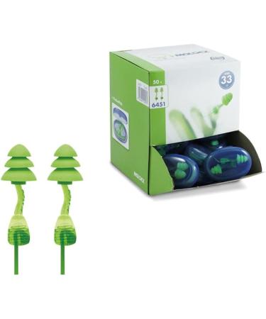 Moldex 6451 Twisters Earplugs with Cord - SNR 33dB (50 Pairs) - Buy Online on GoSupps.com