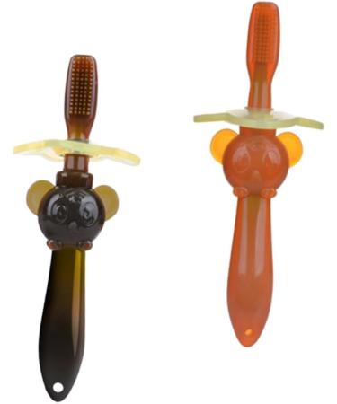 Minkissy Baby Toothbrush Set - 6 Soft Bristle Silicone Bite Rings - Gentle Oral Care for Infants - 3 Pack - Buy Online on GoSupps.com