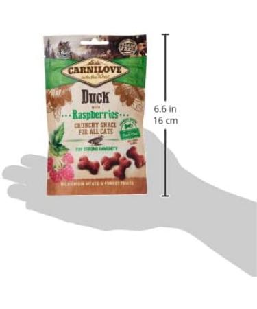 Carnilove Crunchy Snack Duck & Raspberries Cat Treats 50G - Pack of 31 x 1.6g - Total: 50g - Buy Online on GoSupps.com
