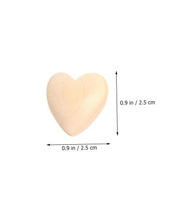 Ibasenice 150 PTH Unfinished Peach Herz Heart Wood Pearls - Loose Pearl Spacer Beads for Jewelry Making & Home Decor - Buy Online on GoSupps.com