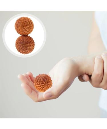 BLBTEDUAMDE Handball Massager - 2pcs Round Exercise Balls for Leisure and Relaxation | Light Yellow - Buy Online on GoSupps.com