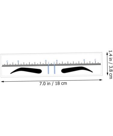 FOMIYES 50pcs Tool Stamp Kit Shaping Sticker Stencil Eyebrow for Trimmer Makeup Ruler Women Stencils Brow 18.00X3.80X0.10CM Blue - Buy Online on GoSupps.com