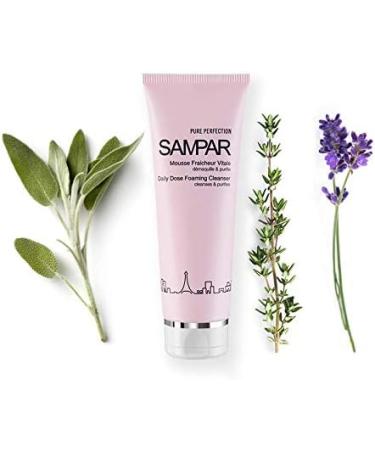 Sampar Pure Perfection Daily Dose Foaming Cleanser - Purifying Make up Remover and Cleansing Foam with 8 Essential Oils - Combination and Oily Skin 125ml - Buy Online on GoSupps.com