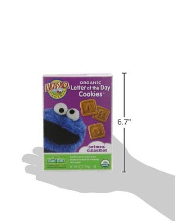 Earth's Best Organic Sesame Street Toddler Snacks - Oatmeal Cinnamon Letter Cookies (6-Pack, 5.3 Oz) - Buy Online on GoSupps.com