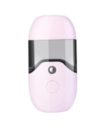 Facial Mister 50ml Portable Mini Face Mist Handy Mist Diffuser with USB for Face Hydrating Pink Mist Sprayer