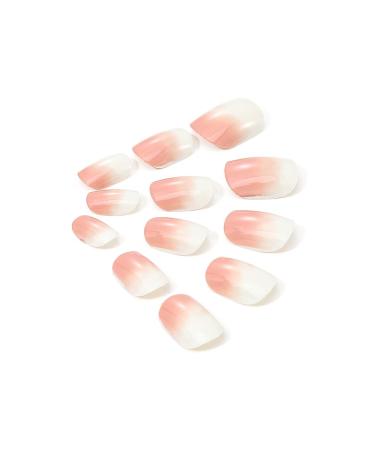 Brishow Short Artificial Nails - Natural Gradient Press-On Acrylics | 24 Pieces for Women & Girls - Buy Online on GoSupps.com