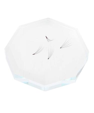 Glass False Eyelash Adhesive Glue Dish Lashes Grafting Pads Eyelash Glue Mixing Dish for Holding Eyelashes During Extension Application