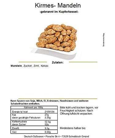 Buy Kirmes Roasted Almonds - 500g Viennese Almonds Without Additives | International Shipping - Buy Online on GoSupps.com
