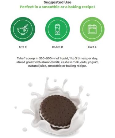 Raw Nutritional Vegan Pro Organic Plant Based Protein Powder | No Artificial Sweeteners | Non-GMO | Gluten-free | 20g Pea Protein Per Serving | 2LB (Cookies N Cream) Cookies & Cream 908.00 g (Pack of 1) - Buy Online on GoSupps.com