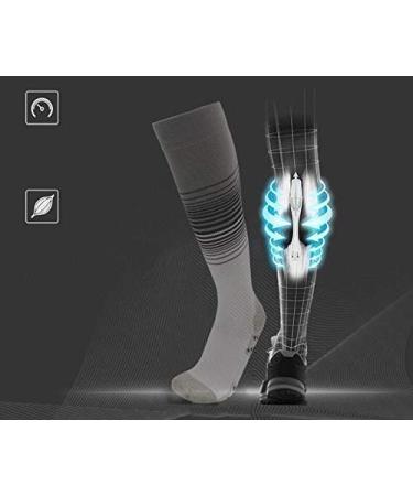 ZLYJ Compression Stockings for Men & Women - Thrombosis Support Socks for Sports Ankle Protection & Enhanced Blood Circulation - Blue - Buy Online on GoSupps.com