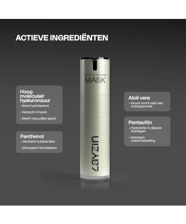 Improvital Group BV Recover & Energy Face Mask for Microneedling with aloe vera pentavitin panthenol and hyaluronic acid hydrating serum for a tight and radiant complexion 50ml Recovery & Energize Mask - Buy Online on GoSupps.com