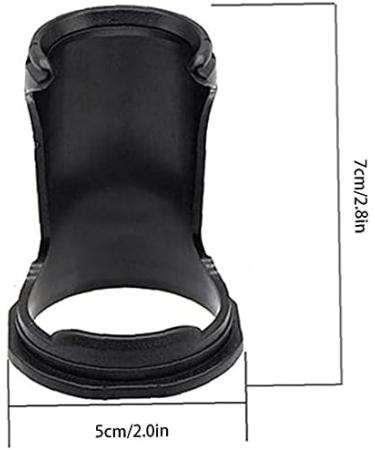 Beard Brush Stand Holder | Plastic Tool Holder for Wet & Dry Shaving | Beauty Tools - Black - Buy Online on GoSupps.com