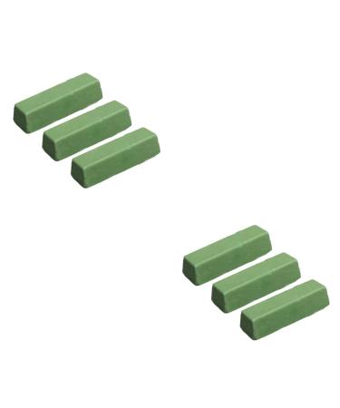 OSALADI Wax Strips 6 pcs Buffing Wax Polishing Wax Cutting Compound Wax Poloshing Wax polishing Paste Stainless Steel Greenx2pcs Size 1x2pcs