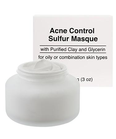 Jolie Acne Control Sulfur Masque W/Purified Clay & Glycerin - For Oily/Combination Skin