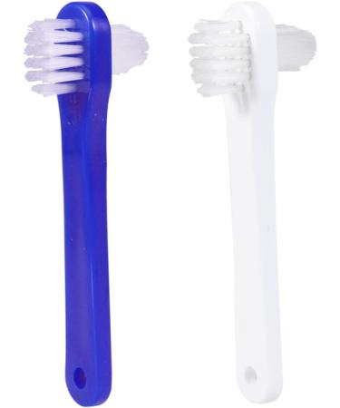 Beavorty Double-Headed Toothbrush Set - 4 Pieces for Effective Artificial Teeth Cleaning | Double-Sided Prosthesis Brush - Buy Online on GoSupps.com