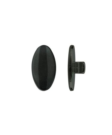 Sports World Visionitanium glasses pads 13 mm symmetrical plug / screw glass accessories suitable for different glasses and glasses 1 pair of push in black