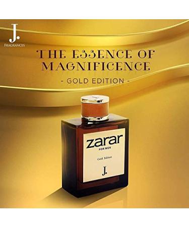 Zarar Gold for Men EDP- 100 ML (3.4 oz) Bergamot black currant jasmine rose patchouli. - Buy Online on GoSupps.com