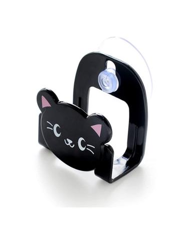 Rack with Hollow Drain Quickly Keep Dry and Clean Store Scouring Pad Dishwashing Cotton Save Space Black