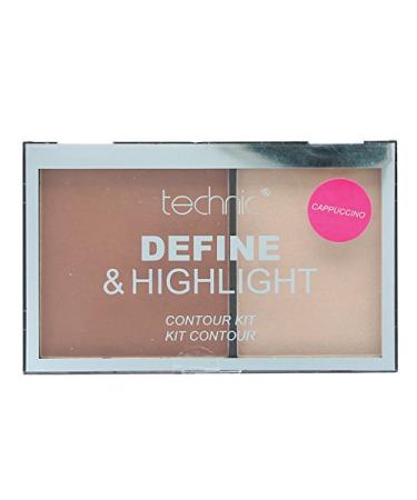 Technic Define & Highlight Duo Contour Kit Bronzer & Highlight Powder 5.5g-Cappuccino Cappuccino brown