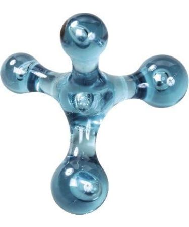 Selfnobb 4-Member Massage Device - Relieve Back Neck Shoulder & Foot Pain Anywhere | Portable Spun Massage for Home Office & Travel (Blue) - Buy Online on GoSupps.com