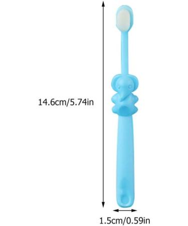 TOYANDONA 3 Pcs Kids Elephant Toothbrush Set | Infant Training & Cleaning | Oral Care for Children | Toddler Pink Yellow Blue - Buy Online on GoSupps.com