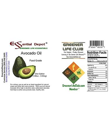 Premium Food Grade Avocado Oil - 1 Gallon (128 oz) - Safety Sealed HDPE Container - Buy Online on GoSupps.com