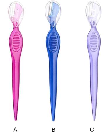 Outil de maquillage mod le d'approvisionnement de toilettage rasoir pour les yeux brun rasoir pour le visage accessoires de style pochoir sourcils pratique pratique Violet transparent - Buy Online on GoSupps.com