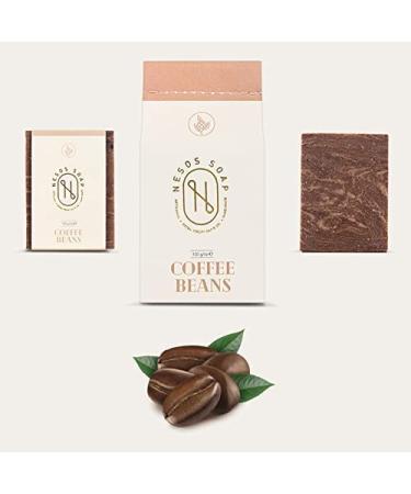 Nesos Extra Virgin Olive Oil Soap with Coffee Beans - Pure Natural Skincare for Radiant Skin - Buy Online on GoSupps.com