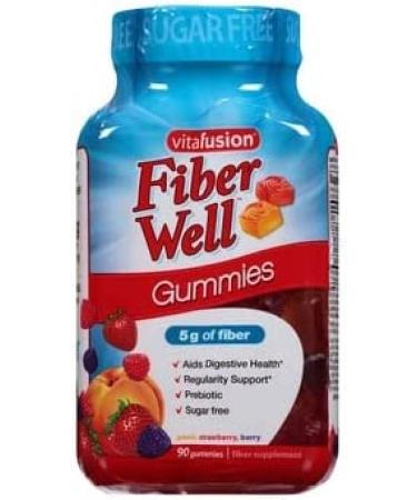 VitaFusion Fiber Well Gummies - Assorted Flavors - 90 Gummies (Pack of 3) | Fiber Supplement - Buy Online on GoSupps.com
