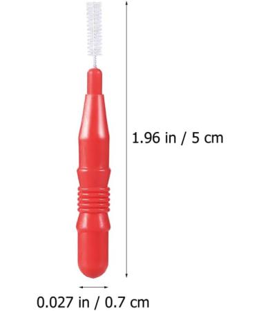 Milists 50 Interdental Brushes & Dental Tools | Floss Toothpicks & Oral Care | 3mm Red Cleaning Brushes for Optimal Dental Hygiene - Buy Online on GoSupps.com