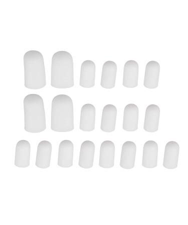 Gel Toe Cap Silicone Protectors - 10 Pairs | Adjustable Pain Relief for Toes and Fingers - Buy Online on GoSupps.com