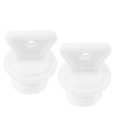 Besportable 2 pieces of heat bottle cap heat bottle plugs replacement for warm-up bag anti-leaf bottle locking plug heat bag Small plastic cap for warm-up bags
