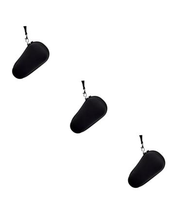 POPETPOP 3pcs Storage Bag Electric Trimmer Carrying Case Shaver case Hard Shell case Men Grooming Trimmer Barber Clipper Holder Shaver Bag Travel Portable Oxford Cloth HDD Enclosure Blackx3pcs 17.5X7X7CMx3pcs