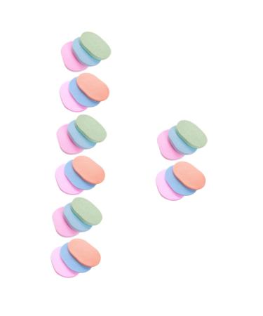 FRCOLOR 24 Pcs Cleansing Puff Compact Face Scrubber Household Exfoliating Sponge Face Cleaner Travel Face Scrubber Multi-Function Facial Sponge Convenient Facial Sponge