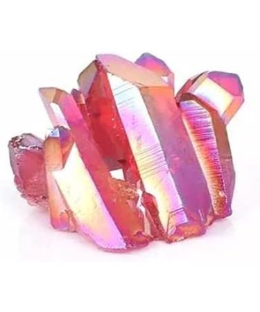 Crystal Rough Natural Crystal Rough Stone Crafts Raw Natural Red Electroplating Quartz Stone Cluster Crystals 1pc 100G-130G - Buy Online on GoSupps.com