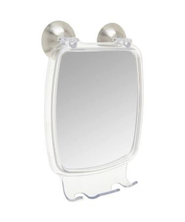 iDesign Forma Suction Shower Shaving Mirror with Razor Holder for Bathroom or Shower, Fog-Free Mirror with Strong Power Lock, Clear - Buy Online on GoSupps.com