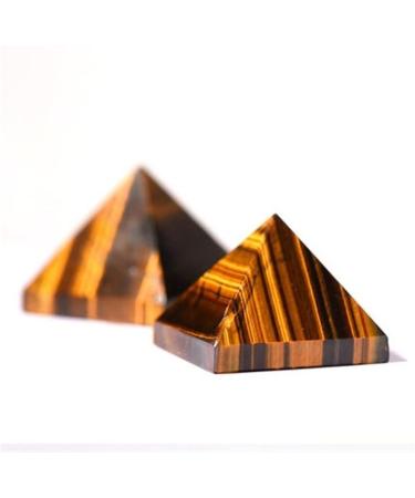 Natural Crystal Rough Natural Crystal Gemstone Pyramid Healing Tiger Eyes Stone Pyramid for Home Decoration - Buy Online on GoSupps.com