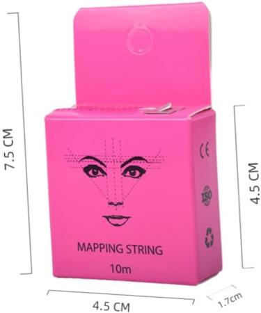 FOMIYES 2 Boxes Ink Pattern Embroidery Ruler Pre Mapping Thread Convenient Eyebrow Mapping Ruler - Buy Online on GoSupps.com