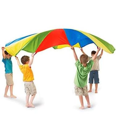GSI Kids 12ft Rainbow Parachute Toy for Gymnastics and Outdoor Activities - Buy Online on GoSupps.com