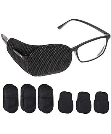 6 Pairs Non-Woven Fabric Eye Patches Medium and Large Size Treat Lazy Eye/Astigmatism Eye Patches for Adults and Kids