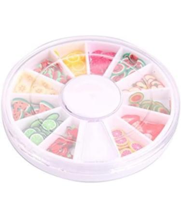 Mini 3D Fruit Slices Nail Art Decoration - Cute Fresh Fruit Clay Rods for Multi Usage - 12 Patterns - Buy Online on GoSupps.com