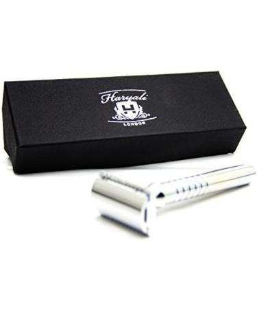 Double Edge Safety Razor with Leather Pouch - Premium Shaving Experience | International Shipping Available - Buy Online on GoSupps.com