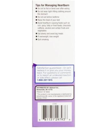 Equate Omeprazole Magnesium 20.6mg Acid Reducer 42 Capsules - Delayed Release - Buy Online on GoSupps.com