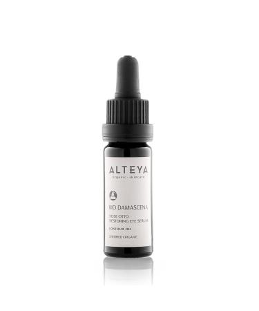 Alteya Organics Eye Serum USDA Certified Organic Skin Care 0.34 Fl Oz/10 mL Bio Damascena Award-Winning Eye Treatment with Organic Bulgarian Rose Oil Rejuvenating  Revitalizing and Clarifying